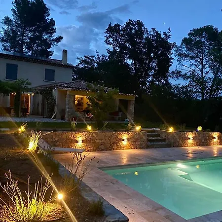 Piscine Chauffee, Tennis, Mas Provencal Contemporain Villa Draguignan