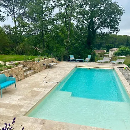 Piscine Chauffee, Tennis, Mas Provencal Contemporain
